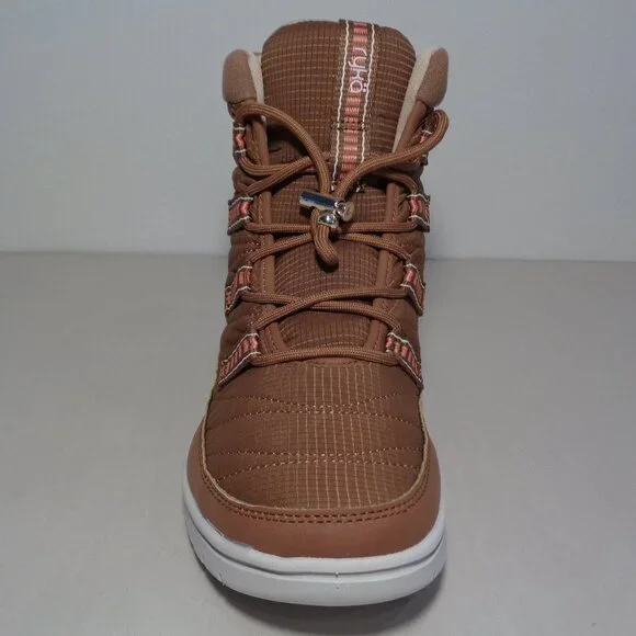 Ryka Size 6.5 Wide SENNA 3 Saddletan Fabric Boots New Women's Shoes - Picture 7 of 16